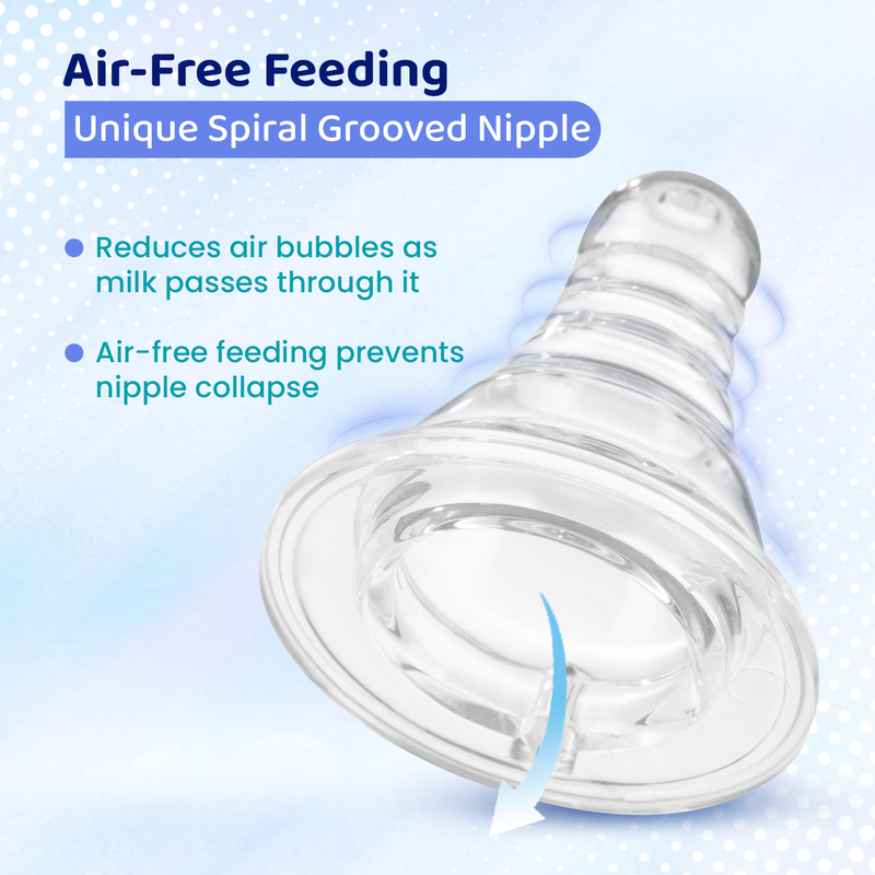 Feed Easy Blue Colored Narrow Neck Feeding Bottle (250ml) image number 3